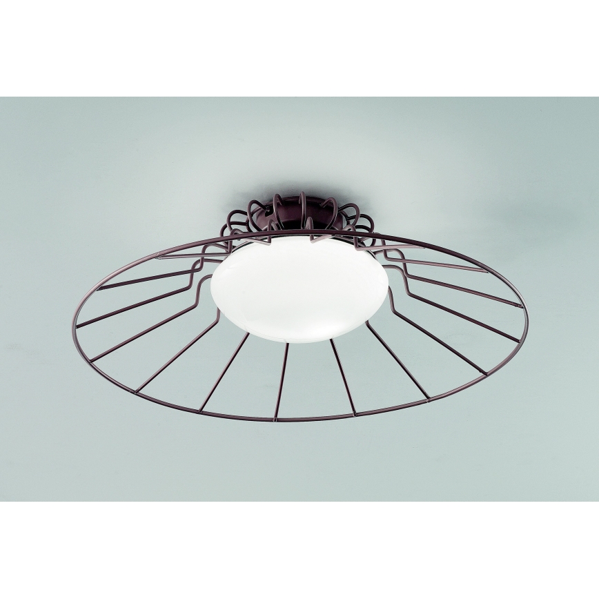 SIRU - Φωτιστικό οροφής SUNRISE 1xGX53/10W/230V καφέ/λευκό Venetian Γυαλί