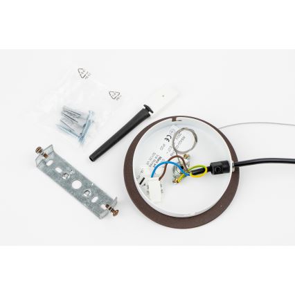 SIRU - Κρεμαστό φωτιστικό οροφής TERRA 1xE27/60W/230V μαύρο/διαφανές Venetian Γυαλί