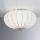 SIRU - Φωτιστικό οροφής GIOVE 2xE14/40W/230V διάμετρος 29 cm ματ χρώμιο/λευκό Venetian Γυαλί