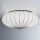 SIRU - Φωτιστικό οροφής GIOVE 3xE27/60W/230V διάμετρος 48 cm ματ χρώμιο/λευκό Venetian Γυαλί
