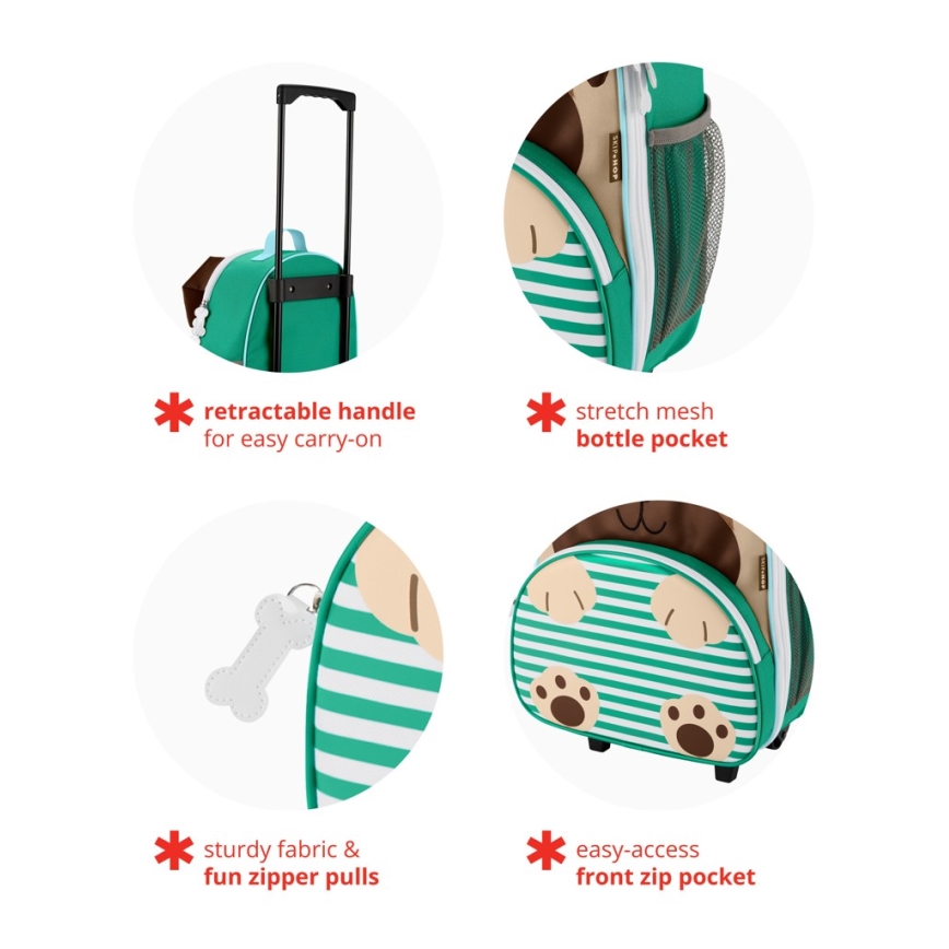 Skip Hop - Παιδική βαλίτσα ταξιδιού ZOO μπουλντόγκ