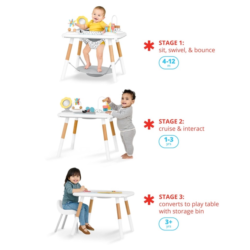 Skip Hop - Παιδικό κέντρο παιχνιδιού 3 σε 1 DISCOVEROSITY με 3xAAA