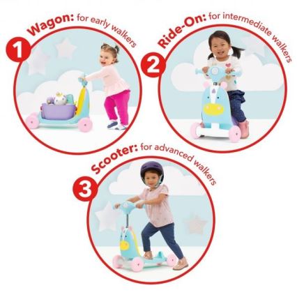 Skip Hop - Ποδήλατο Ισορροπίας 3σε1 ZOO μονόκερος 3xAAA