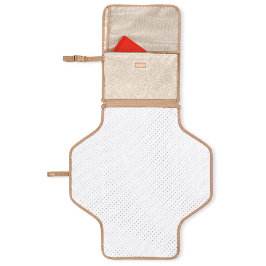 Skip Hop - Ταξιδιωτικό αλλαξιέρα και τσάντα 2 σε 1 PRONTO σε μπεζ χρώμα