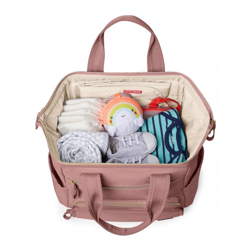 Skip Hop - Αλλαξιέρα σακίδιο για καρότσι MAINFRAME Dusty rose