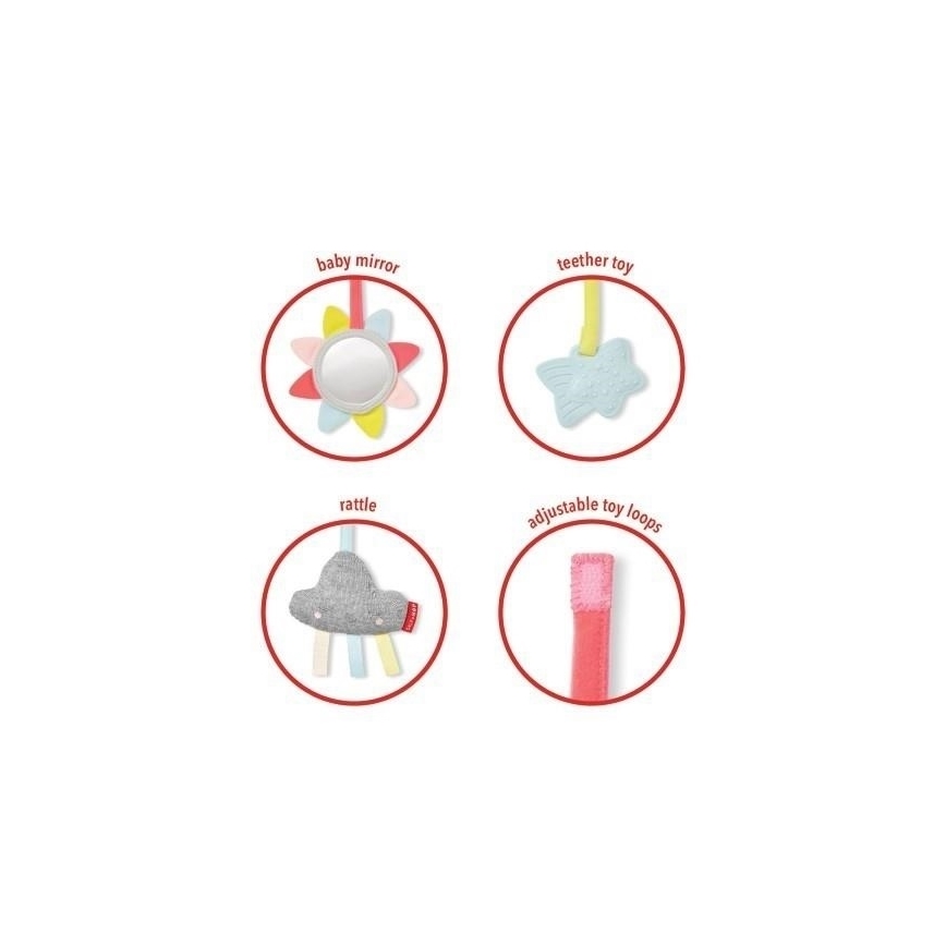 Skip Hop - Γυμναστήριο δραστηριοτήτων με ξύλινη μπάρα παιχνιδιών LINING CLOUD