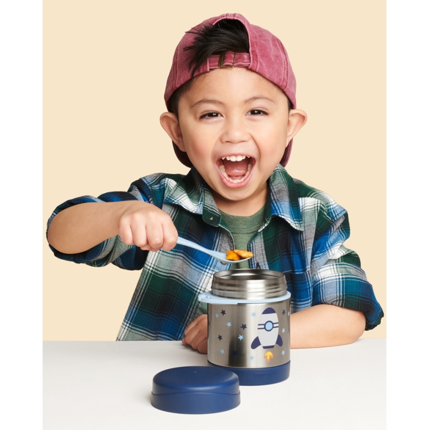 Skip Hop - Δοχείο-Θερμός τροφής με κουτάλι/πιρούνι SPARK STYLE 325 ml διαστημικός πύραυλος