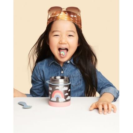 Skip Hop - Δοχείο-Θερμός τροφής με κουτάλι/πιρούνι SPARK STYLE 325 ml ουράνιο τόξο