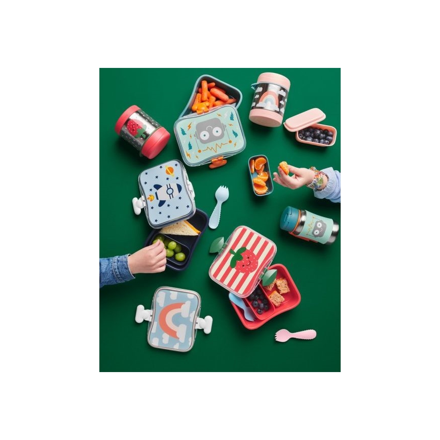 Skip Hop - Δοχείο-Θερμός τροφής με κουτάλι/πιρούνι SPARK STYLE 325 ml ουράνιο τόξο