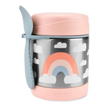 Skip Hop - Θερμός φαγητού με κουτάλι/πιρούνι SPARK STYLE 325 ml ουράνιο τόξο