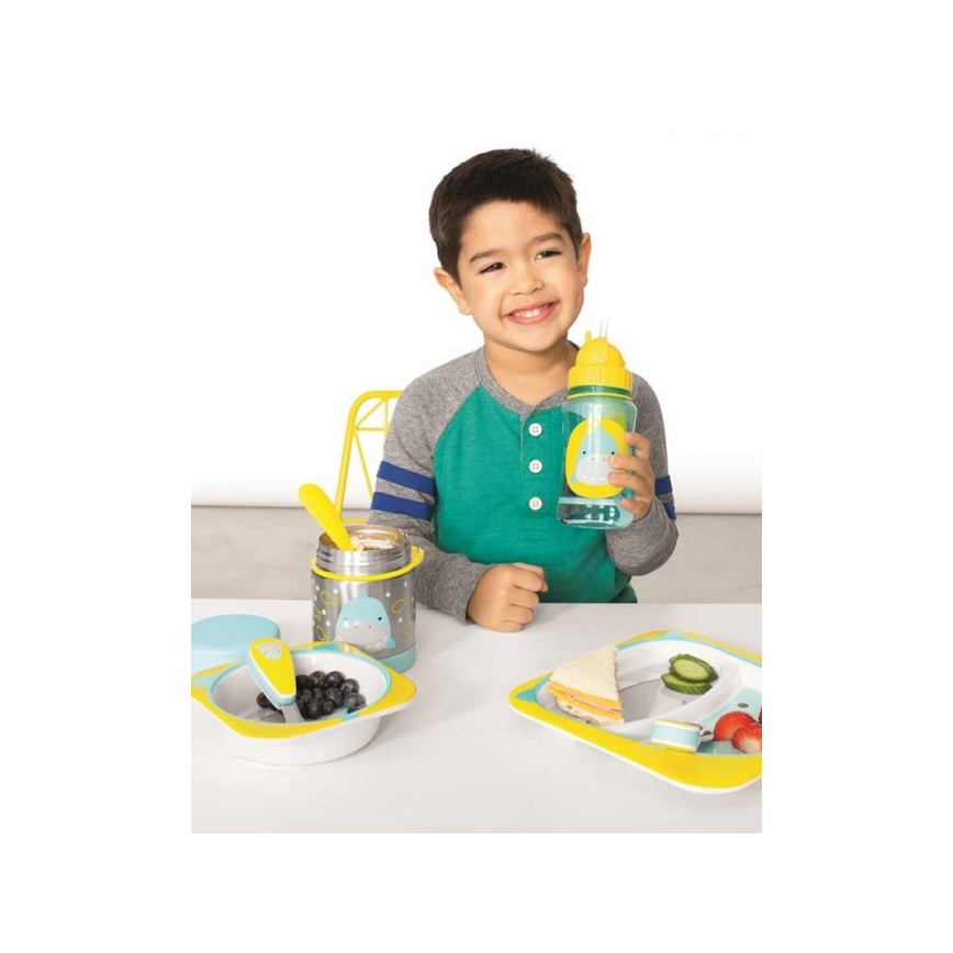 Skip Hop - Θερμός για φαγητό με κουτάλι/πιρούνι ZOO 325 ml καρχαρίας