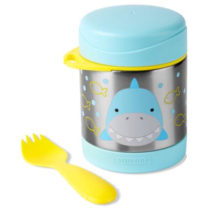 Skip Hop - Θερμός για φαγητό με κουτάλι/πιρούνι ZOO 325 ml καρχαρίας