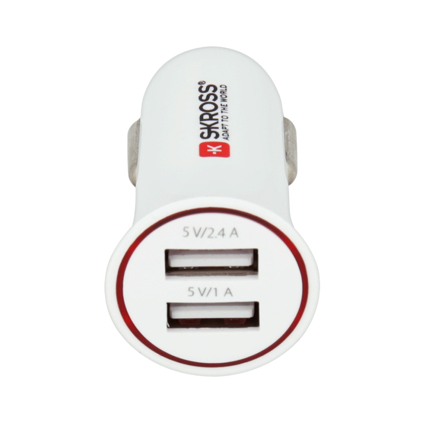 SKROSS - Φορτιστής αυτοκινήτου 2xUSB/3400mA/12-24V/5V