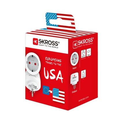 SKROSS -  Αντάπτορας Ταξιδίου USA 15A