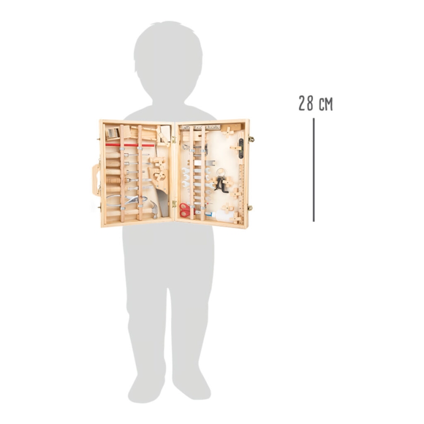 Small Foot - Κασετίνα με ξύλινα εργαλεία Deluxe