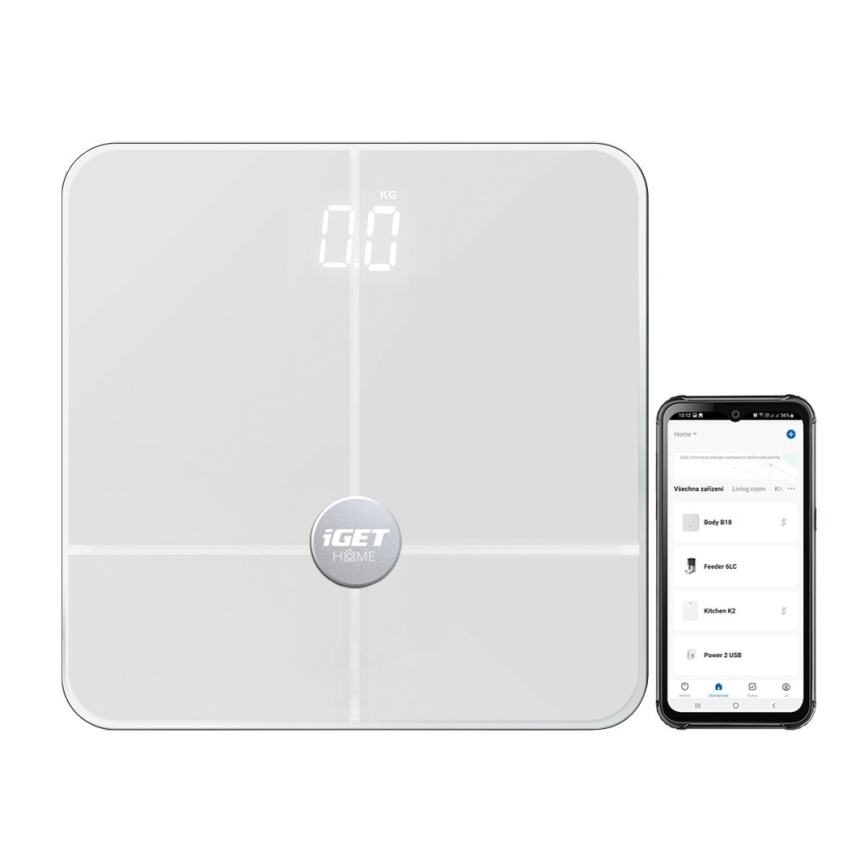 Smart ζυγαριά 3xAAA Bluetooth