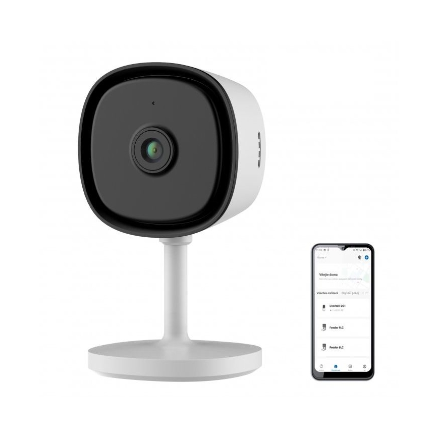 Smart κάμερα εσωτερικού χώρου με αισθητήρα Full HD 1080p 5V Wi-Fi λευκό