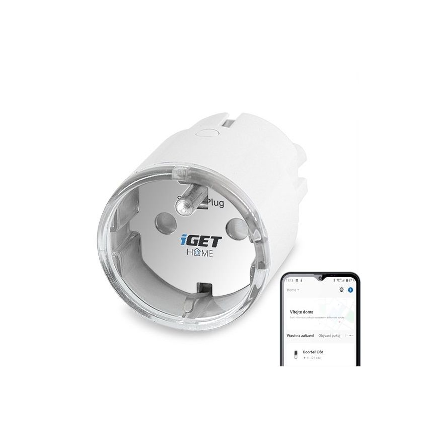 Smart πρίζα με μέτρηση κατανάλωσης 3680W/230V Wi-Fi