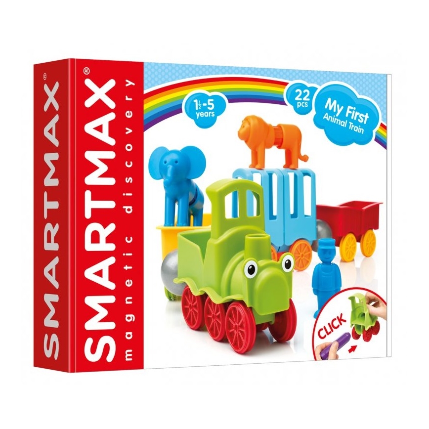 Smartmax - Μαγνητικό παιχνίδι κατασκευών Το πρώτο μου τρένο 22 τμχ