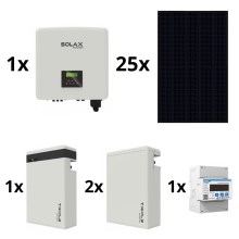 Sol. kit: SOLAX Power inverter- 10kWp RISEN Full Black + 10kW SOLAX inverter 3f + 17,4 kWh μπαταρία