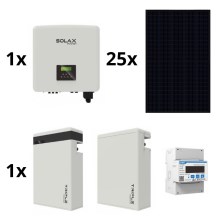 Sol. kit: SOLAX Power inverter- 10kWp RISEN Full Black + 15kW SOLAX inverter 3f + 11,6 kWh μπαταρία