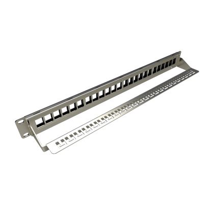 Solarix - 19" πρόσοψη patch panel 24 θυρών 1U