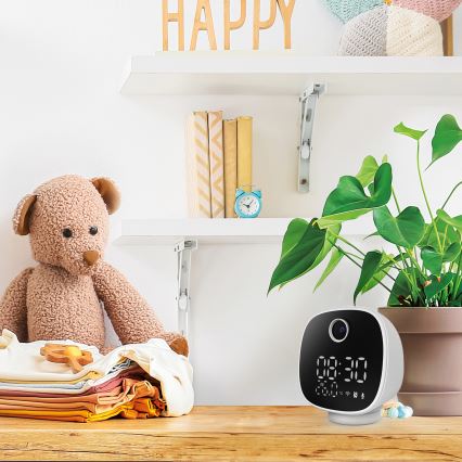 Έξυπνη κάμερα with alarm clock, thermometer και Φωτιστικό LED 1296p 3Mpx 5V Wi-Fi Tuya IP65