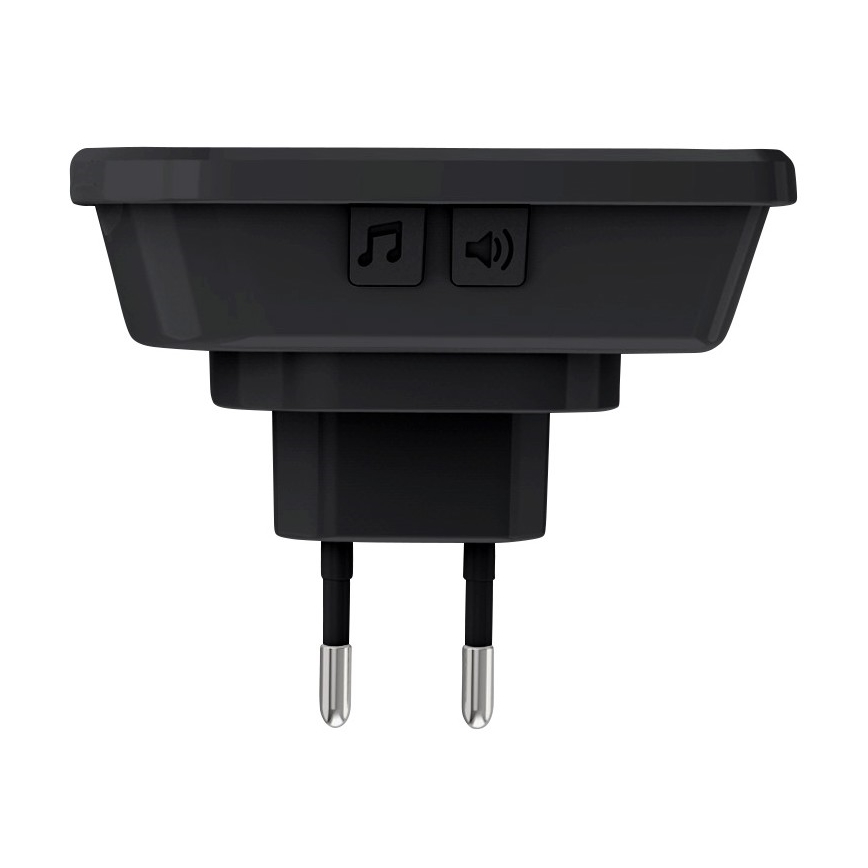 Ασύρματο κουδούνι πόρτας 230V/1xCR2032 IP56 μαύρο