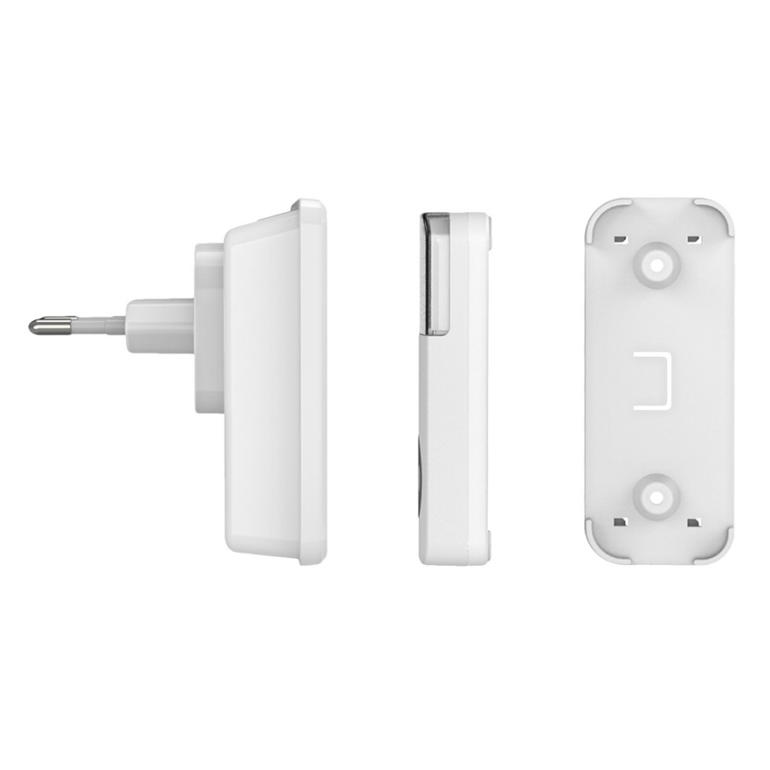 ΣET 2x Ασύρματο κουδούνι πρίζας 230V IP56 λευκό