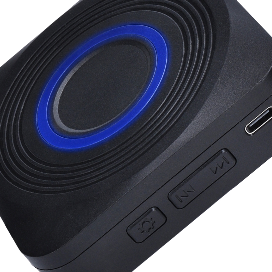 Ασύρματο κουδούνι με μπαταρία 3V/3xAAA IP56 μαύρο