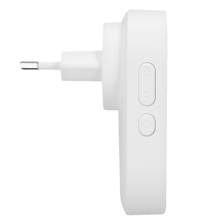 Ασύρματο κουδούνι πόρτας 230V/1xCR2032 IP56 λευκό