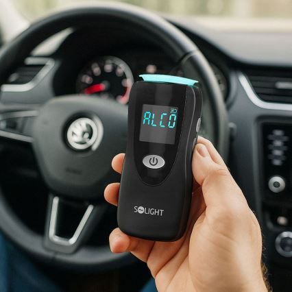 Επαγγελματικό αλκοολόμετρο χωρίς επαφή Fuel Cell, 0,0 - 5,0‰ BAC ευαισθησία 0,08‰ 3xAA
