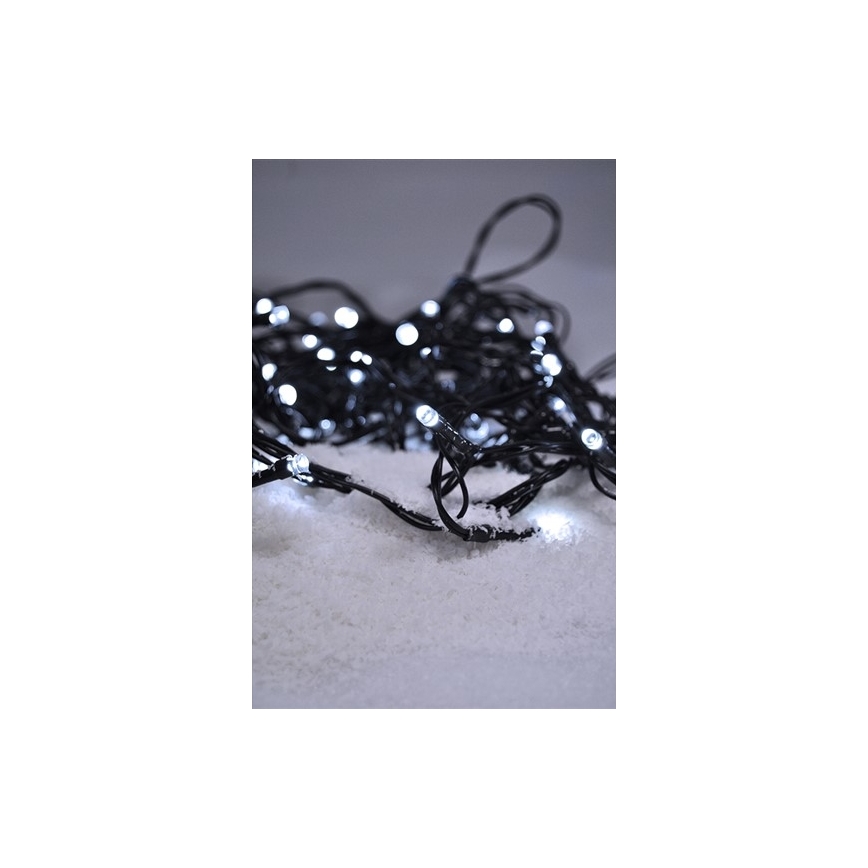 Εξωτερική LED γιρλάντα 500 LED, 8 λειτουργίες, IP44, 55 m, ψυχρό λευκό