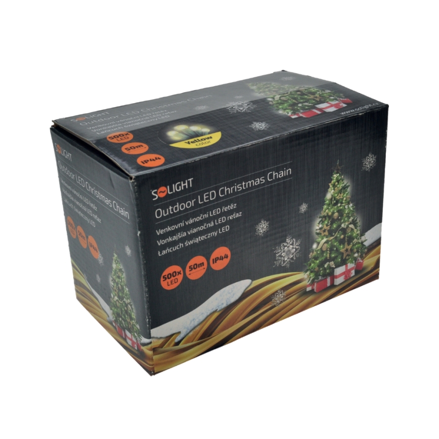 LED Εξωτερική  γιρλάντα 500 LED/8 λειτουργίες IP44 55m θερμό λευκό