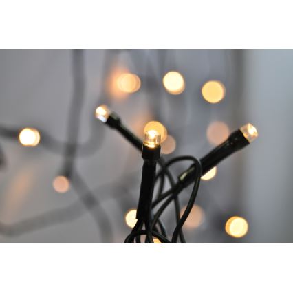 LED Εξωτερική χριστουγεννιάτικη γιρλάντα 500xLED/8 λειτουργίες IP44 55m θερμό λευκό