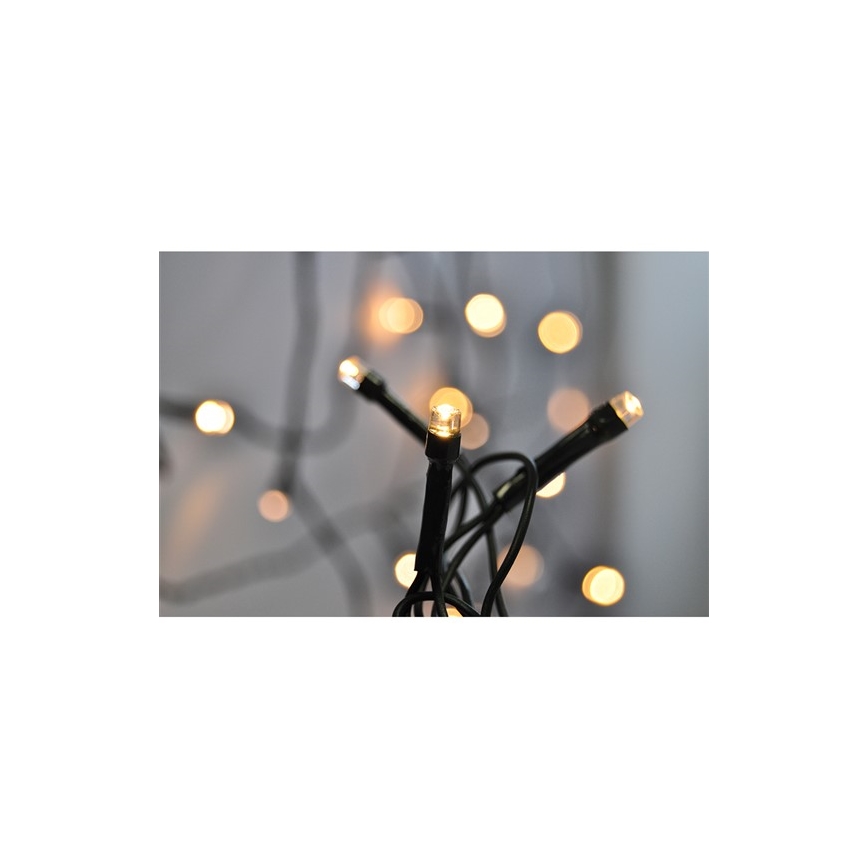 LED Χριστουγεννιάτικα λαμπάκια 400xLED/8 λειτουργίες 25 m IP44 θερμό λευκό