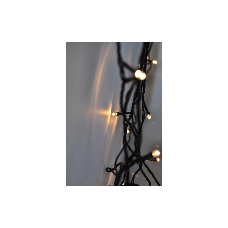 LED Χριστουγεννιάτικα λαμπάκια 400xLED/8 λειτουργίες 25 m IP44 θερμό λευκό