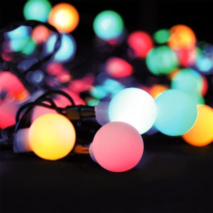RGB LED ρυθμιζόμενη εξωτερική γιρλάντα 100 LED / 8 λειτουργίες 15 m IP44 + τηλεχειριστήριο