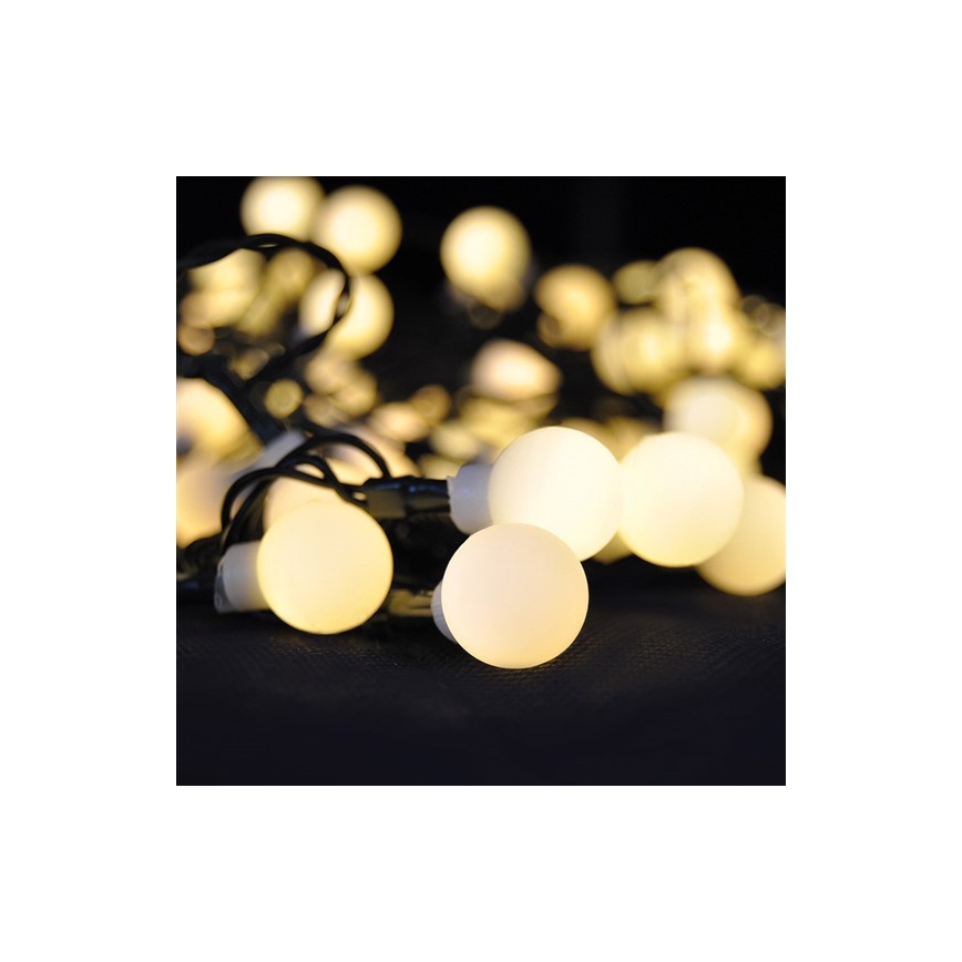 RGB LED ρυθμιζόμενη εξωτερική γιρλάντα 100 LED / 8 λειτουργίες 15 m IP44 + τηλεχειριστήριο