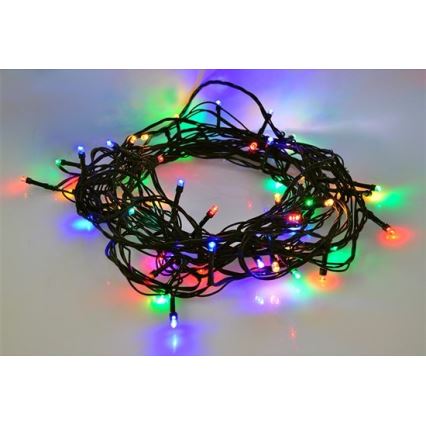 Εξωτερική LED γιρλάντα 100xLED/8 λειτουργίες 13m IP44 πολύχρωμη