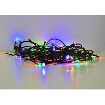 Εξωτερική LED γιρλάντα 100xLED/8 λειτουργίες 13m IP44 πολύχρωμη