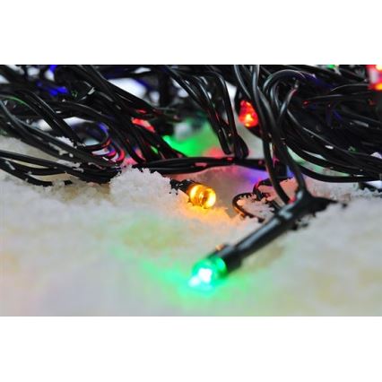 Εξωτερική LED γιρλάντα 100xLED/8 λειτουργίες 13m IP44 πολύχρωμη