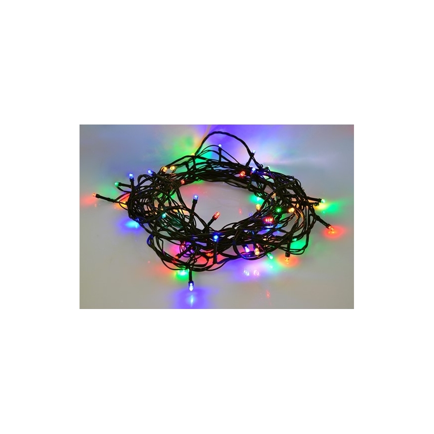 LED γιρλάντα για εξωτερικούς χώρους 100xLED/8 λειτουργίες IP44 13m πολύχρωμη