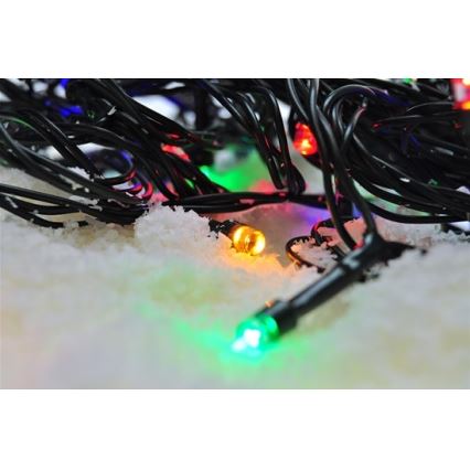 LED γιρλάντα για εξωτερικούς χώρους 100xLED/8 λειτουργίες IP44 13m πολύχρωμη