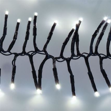 LED Εξωτερική γιρλάντα 576xLED/8 λειτουργίες 8m IP44 ψυχρό λευκό + τηλεχειριστήριο