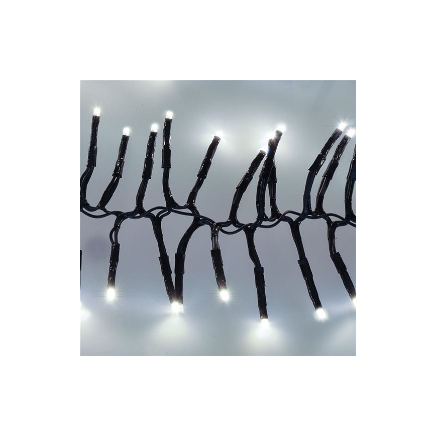 LED Χριστουγεννιάτικα λαμπάκια 576xLED/8 λειτουργίες 8m IP44 ψυχρό λευκό + RC