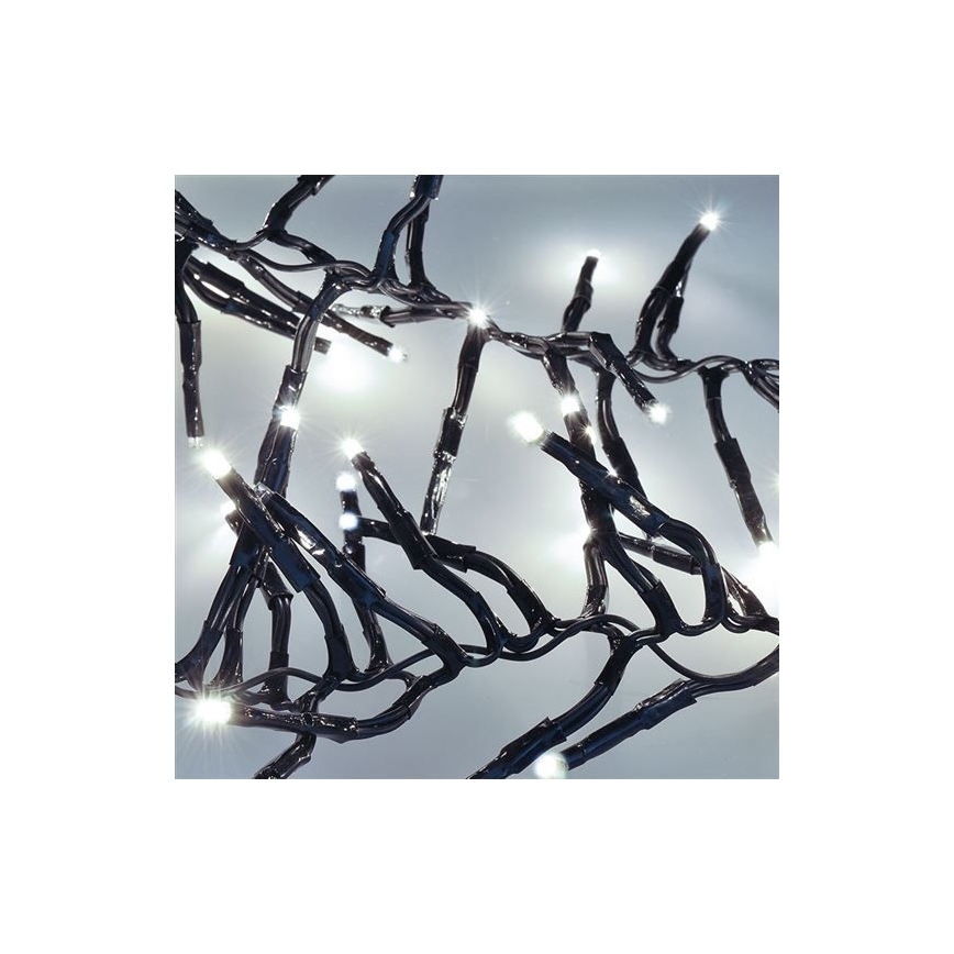 LED Χριστουγεννιάτικα λαμπάκια 576xLED/8 λειτουργίες 8m IP44 ψυχρό λευκό + RC