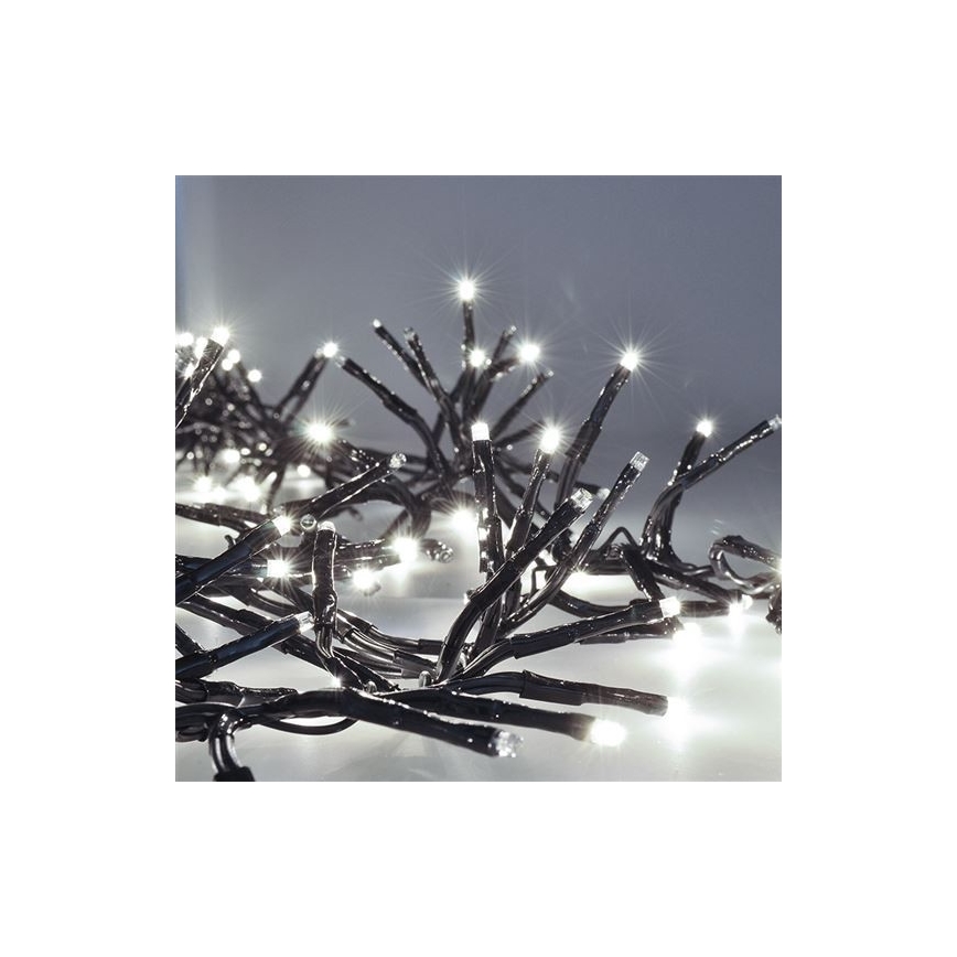 LED Χριστουγεννιάτικα λαμπάκια 576xLED/8 λειτουργίες 8m IP44 ψυχρό λευκό + RC