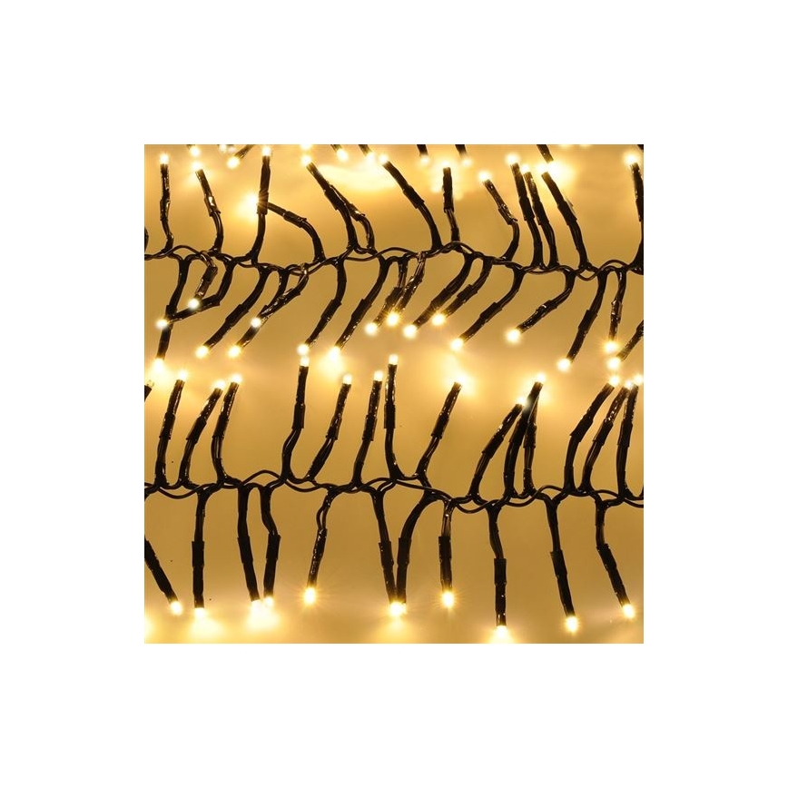 LED Χριστουγεννιάτικα λαμπάκια 576xLED/8 λειτουργίες 8m IP44 ζεστό λευκό + τηλεχειριστήριο