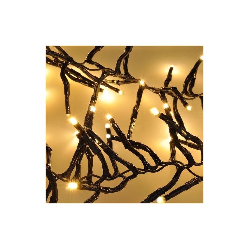 LED Χριστουγεννιάτικα λαμπάκια 576xLED/8 λειτουργίες 8m IP44 ζεστό λευκό + τηλεχειριστήριο